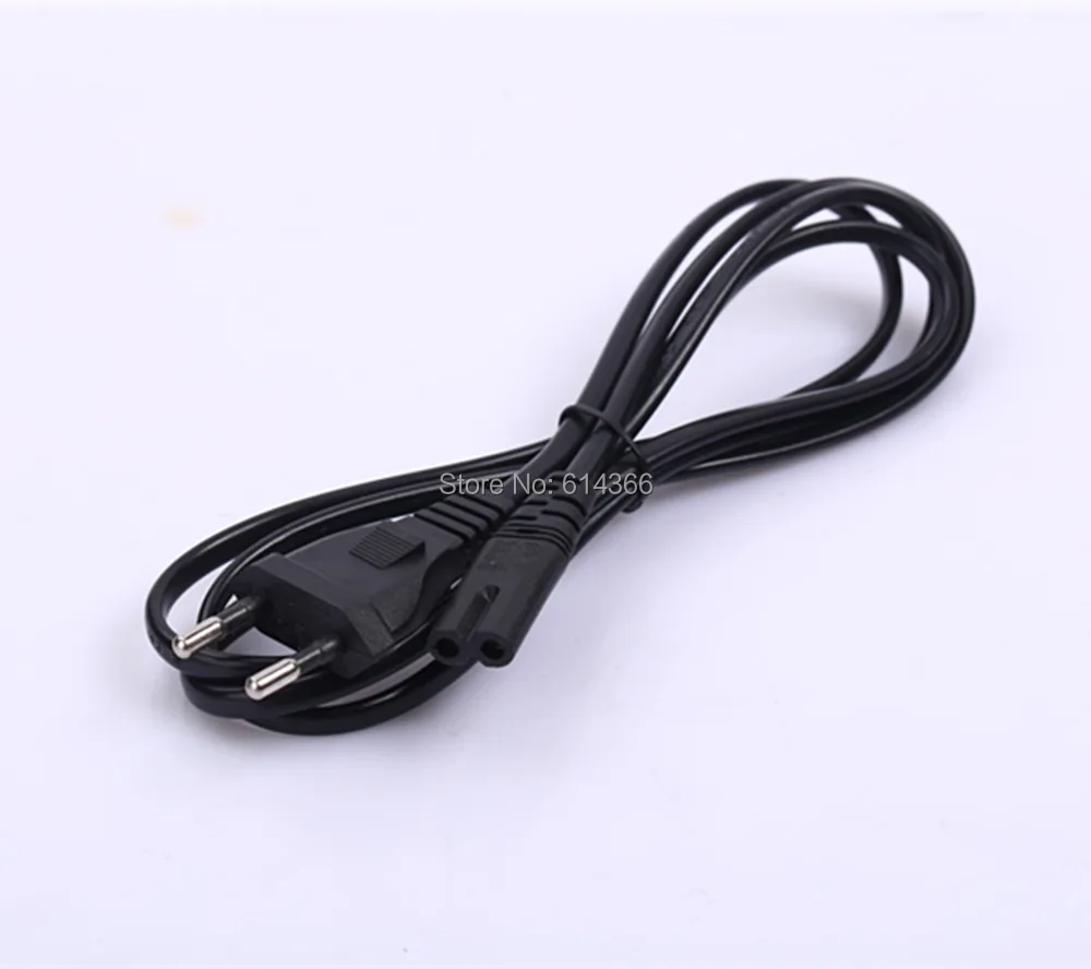 1pc Power Cord Cable EU 2 Prong Laptop AC Adapter Lead 2 Pin Top Sale 1
