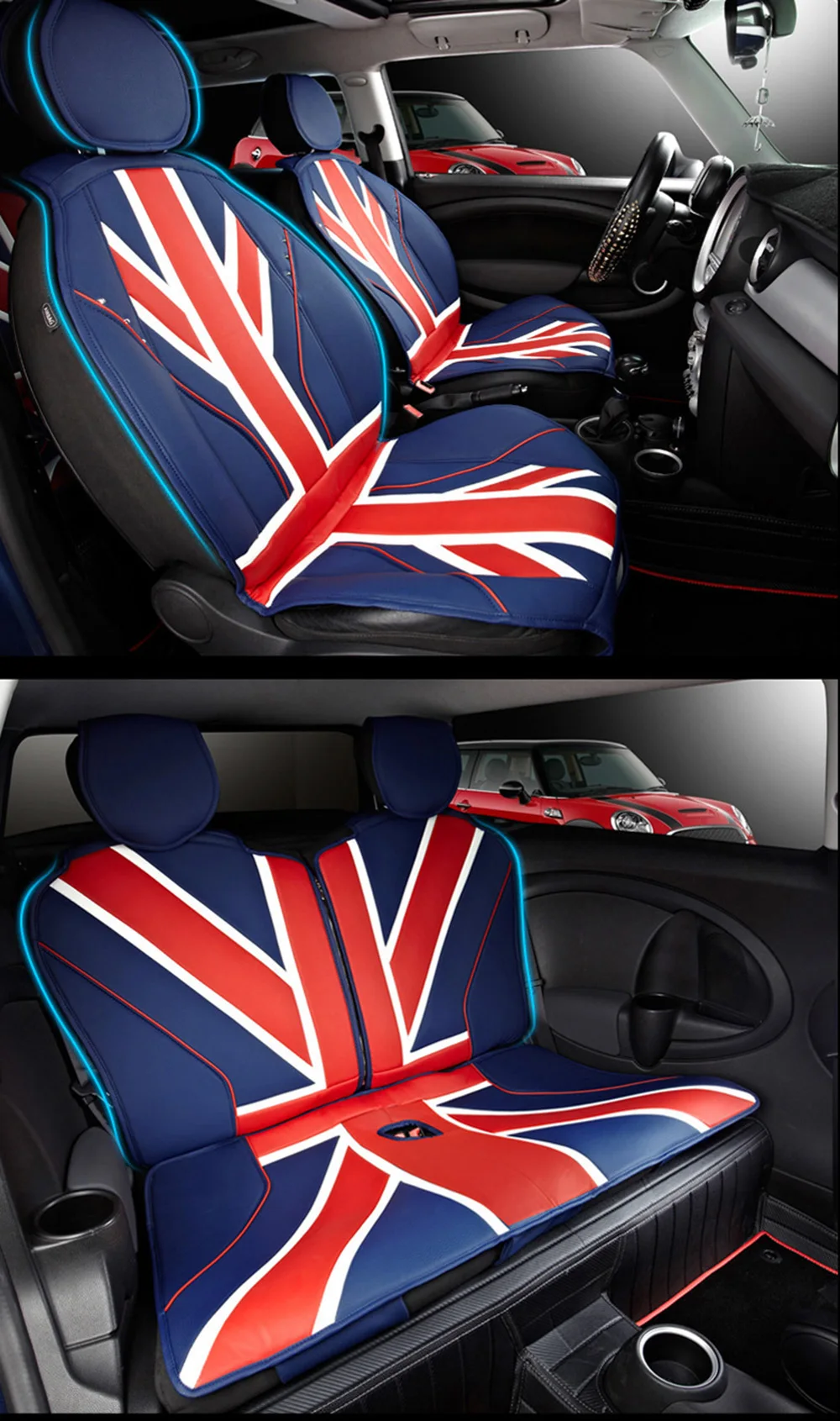 Роскошные 3D Ice Slik ПВХ кожаные чехлы для сидений автомобиля Защита для Mini Cooper One JCW F56 F55 F60 R55 R56 R60 земляк автомобильный стиль
