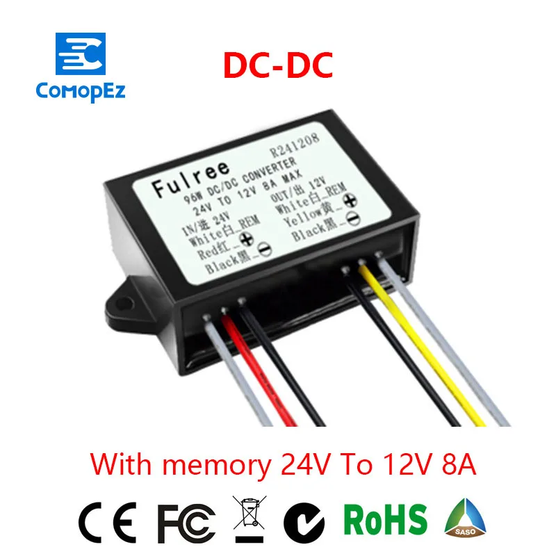 

DC to DC 24V to 12V Buck Converter Step Down Module 8A
