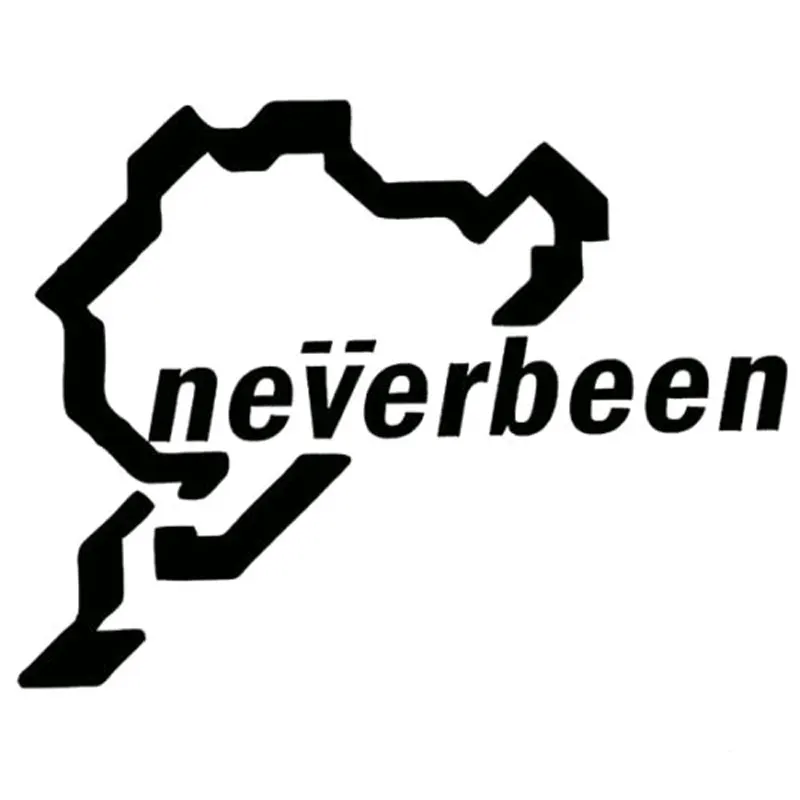 14 см * 10 7 Neverbeen Наклейка виниловая JDM евро Nurburgring забавная Светоотражающая