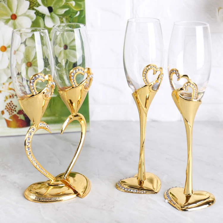 

Crystal with Diamond Wine Glass Champagne Luxury Wedding Party Reception Toasting Glass Rhinestone Design Drinking Wine