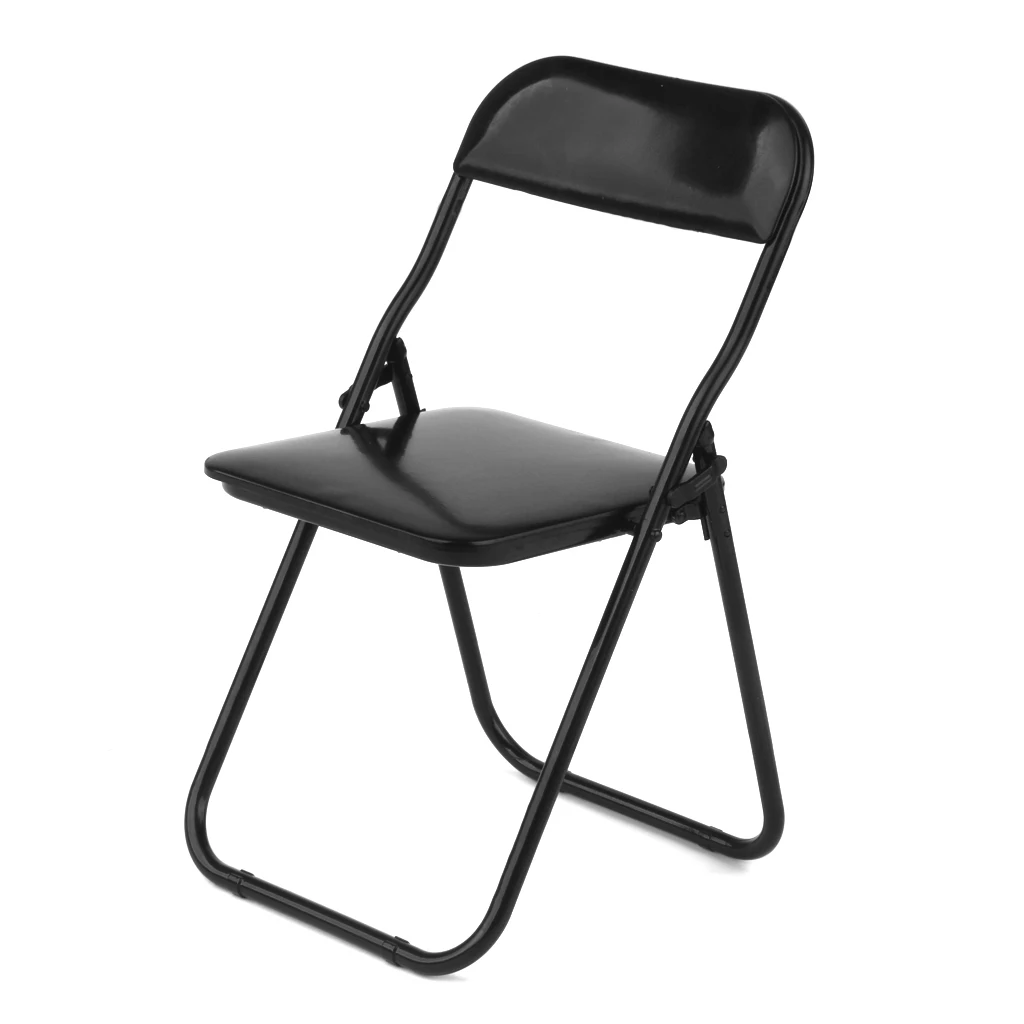 1Pc Miniature Blue Folding Chair for 1/6 Hot Toys 12 Inch Soldiers Action Figure Dolls Accessory Furniture Decor Toy