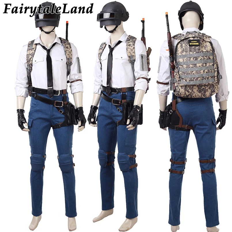  Playerunknown's Battlegrounds Cosplay Costume Men Battle suit PUBG Player Cosplay costume custom ma
