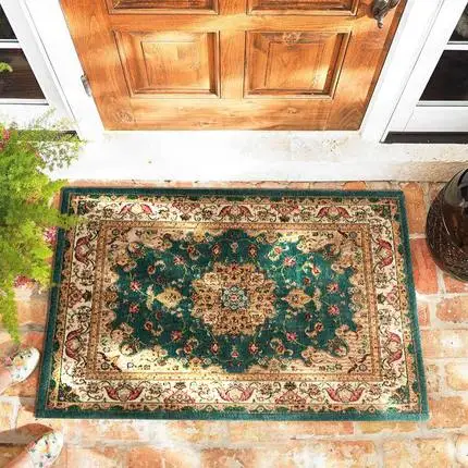 Европейский стиль открытый ковер абсорбирующий нескользящий грязеотталкивающий прямоугольный напольный коврик