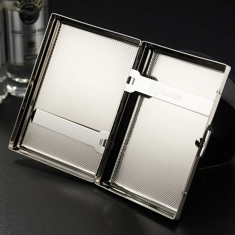 KC101 Super male metal cigarette case stainless steel portable