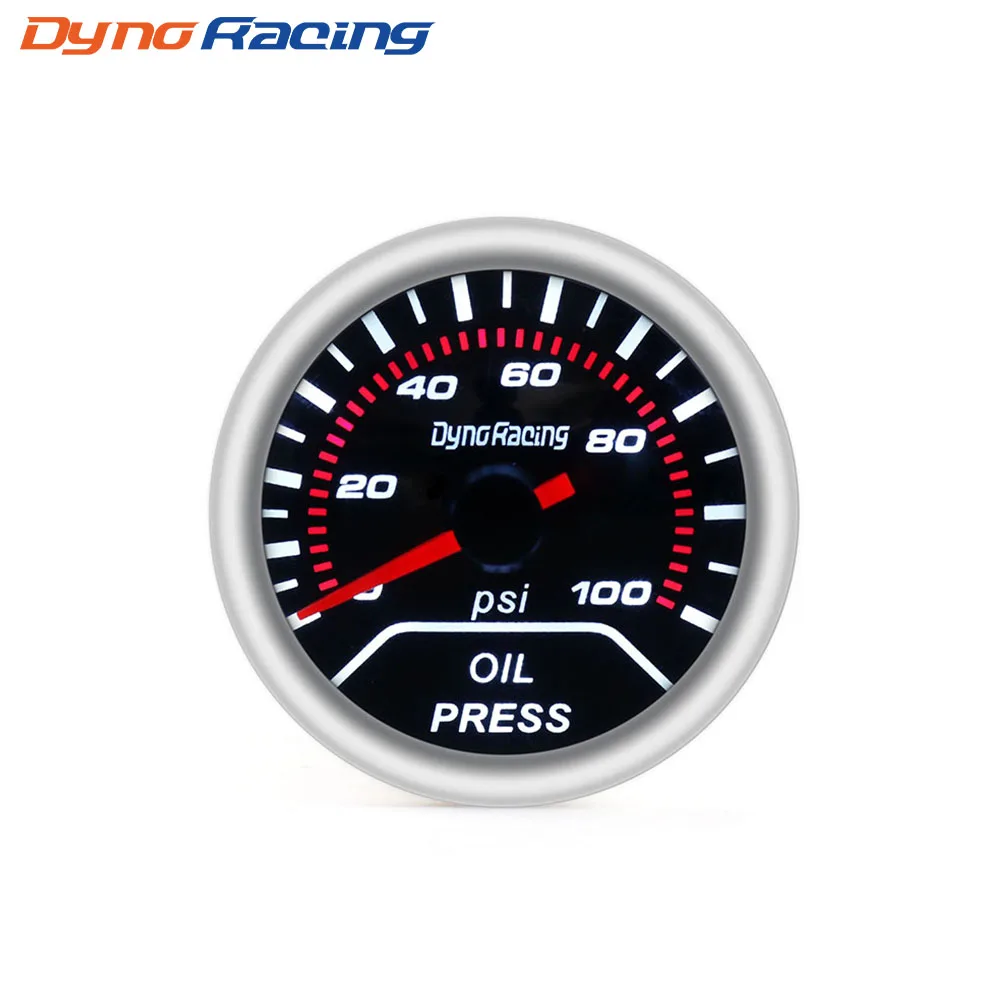 

Dynoracing Auto Oil press gauge 2" 52mm Oil pressure gauge sensor 0-100 PSI displaying Car meter BX101230