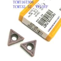 טונגסטן קרביד טונגסטן קרביד 20PCS TCMT16T308 / TCMT32.52 VP15TF / UE6020 / US735 קרביד הכנס מפנה CNC מפנה כלי כלי (1)