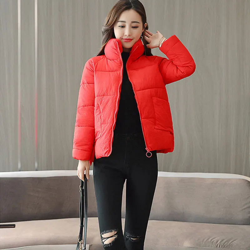 Coréenne white Chaud Top À La Black brown Femmes as Bas Dames Vers Le Picture Parka Taille Hiver Longues Veste Plus Courts Mode Manteaux Automne 2018 Vêtements Manches Épais red Ouatée A16fI8f