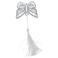 50 шт Серебряная Закладка с бабочкой Рождественский чулок наполнитель любимый подарок в упаковке