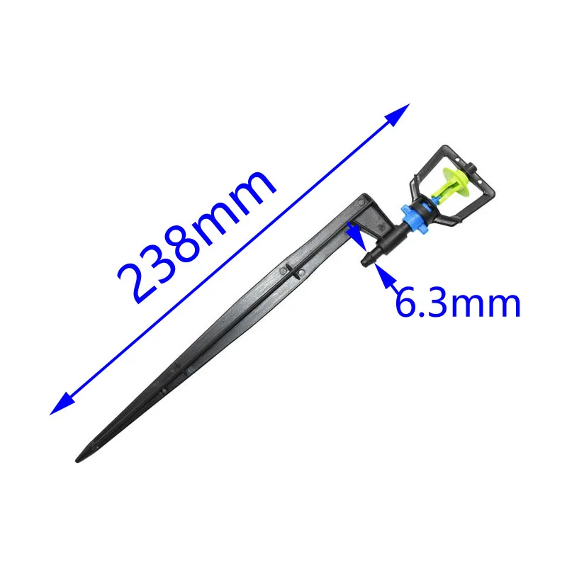 Дождевальные насадки пластиковые Спайк полив цветок на 360 градусов вращающийся водяной разбрызгиватель орошение в теплице 1/" 8 шт