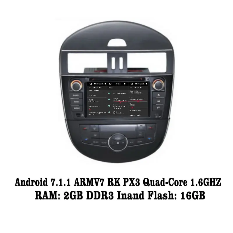 Clearance Liislee Android 7.1 2G RAM For Nissan Tiida / Pulsar Car Radio Audio Video Multimedia DVD Player WIFI DVR GPS Navi Navigation 1