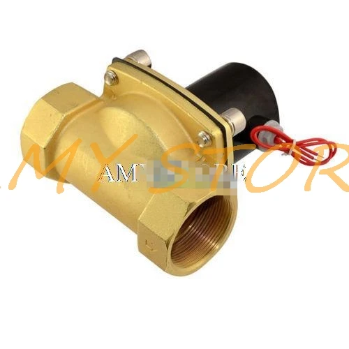 2W500-50 электромагнитный клапан BSP " DC12V DC24V 24VAC AC110V AC220V AC380V прямая водяной воздушный масляный газ нормально замкнутый Электрический 2 Вт