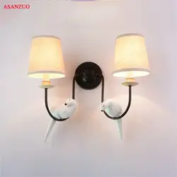 Скандинавский Железный винтажный Американский светодиодный настенный светильник светодиодный прикроватный светильник Настенный