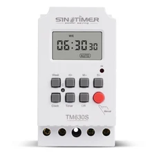 Ac 220 v dc 12 v segundo ajuste interruptor de temporizador digital 24hr 7 dias saída de tensão de relé tempo programável semanal alta potência de carga 30a