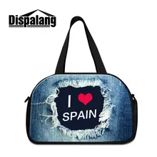 Dispalang, брендовая мужская сумка для багажа, дорожная сумка, национальная страна, джинсовая, с принтом, женская сумка на плечо, многофункциональная, дорожная сумка для путешествий, сумка-тоут