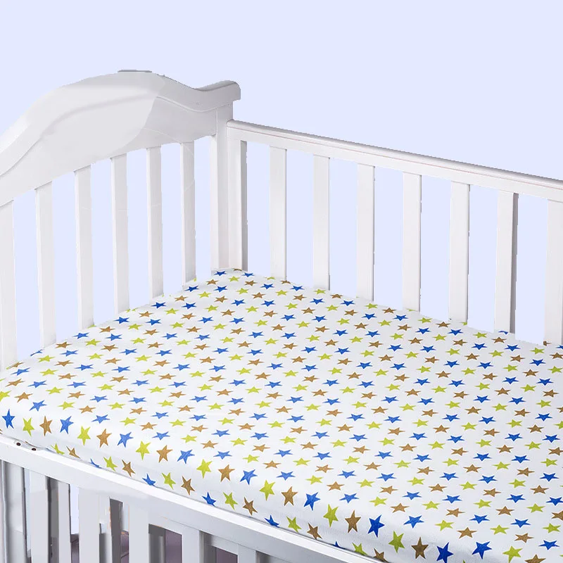 ALWAYSME, детские дышащие мягкие стандартные кроватки, матрацы для малышей, простыни, покрывала 65x120 см, хлопковые Вязаные домашние текстильные простыни, покрывала - Цвет: Star