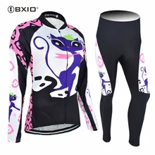 Новое поступление Bxio женские футболки с длинным рукавом для велоспорта Джерси Pro Team Осенняя велосипедная одежда Ropa Ciclismo 044