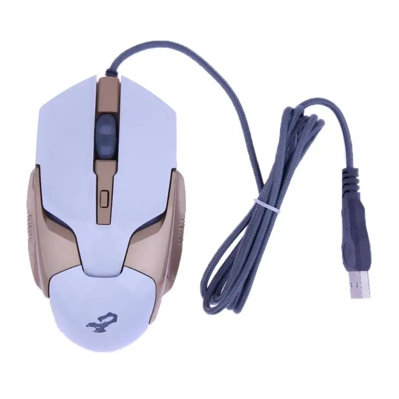 USB Проводная компьютерная мышь Регулируемая dpi RGB подсветка E-Sports оптическая игровая мышь для Pro PC Gamer mouse