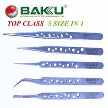 5 шт.(5 размеров)/Лот Расширенный Немагнитный точный пинцет