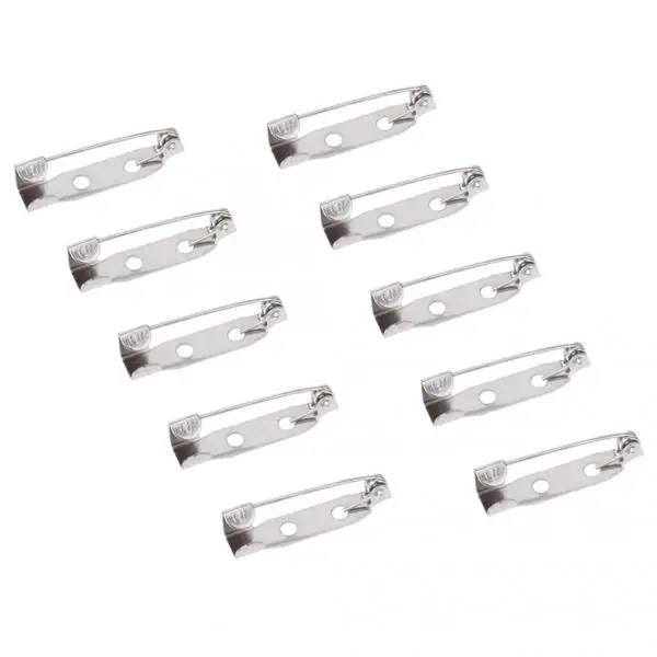 Brooch Back Safety Bar Pins For Brooch Pin Badge 25mm Pack Of 50PCS