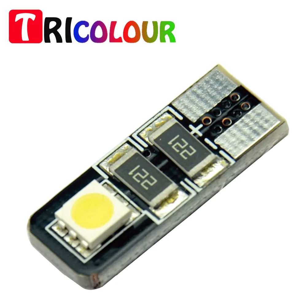 Voiture DEL Ampoules W5W T10 501 Light Side Canbus Sans Erreur SMD Wedge Bleu Glace Blanc
