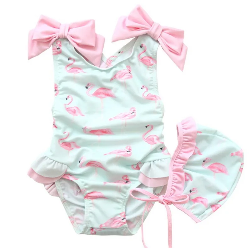 Розничная ; красивые купальные костюмы для маленьких девочек; милые купальники с изображением фламинго, мороженого, медведя, жирафа; модные детские купальники; E10002