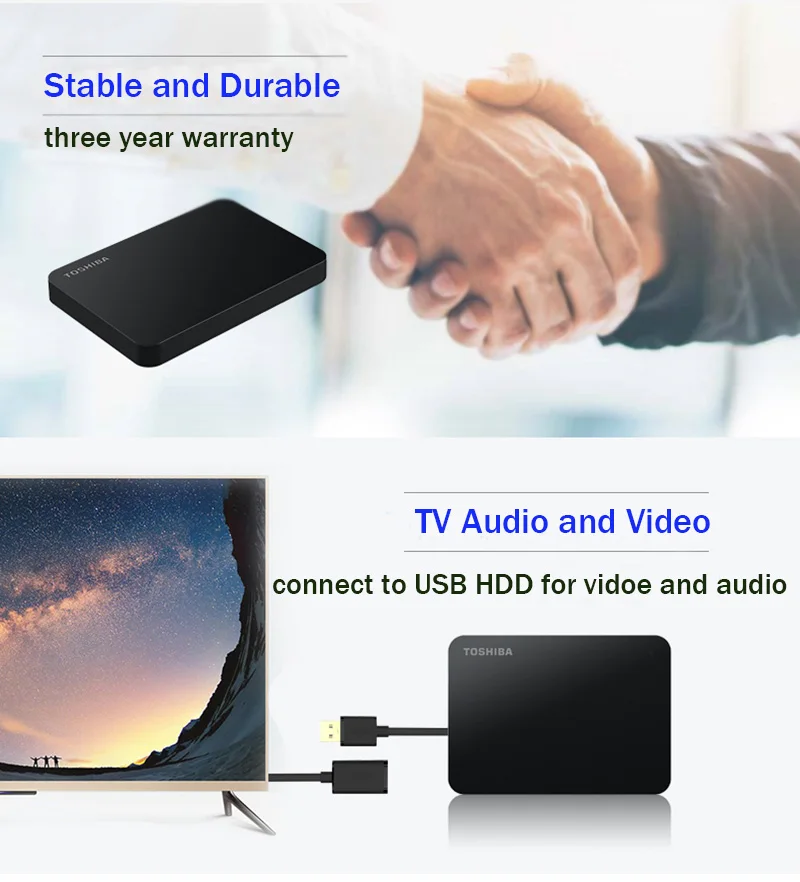Внешний жесткий диск Toshiba HDD 1 ТБ 2 3 Disco Duro Externo 5 HD внешний Harici портативный Schijf USB