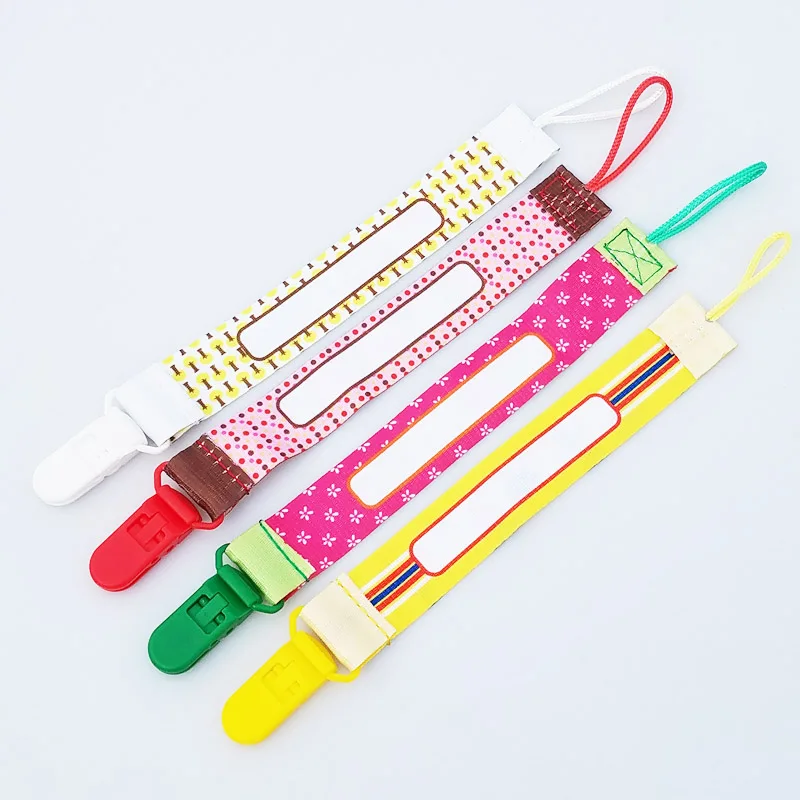 New Baby Pacifier Clip Chain Ribbon Holder Chupetas Soother Pacifier Clips Leash Strap Nipple Holder For Infant Feeding W0005