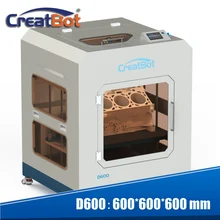 Newest Technology super large 3d printer high stable high precision 3d Printing machine D600 with E3DV6 400 degree dual extruder
