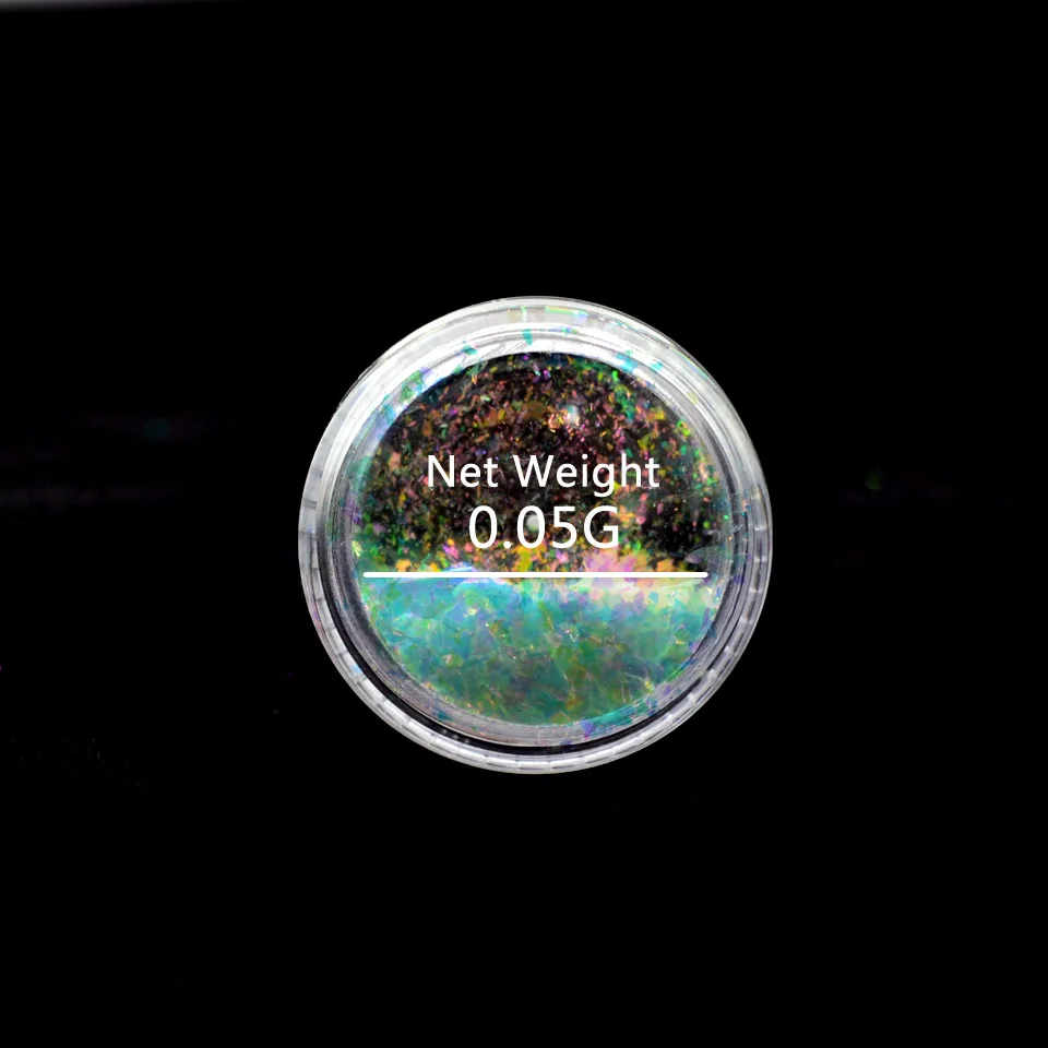 Copos de cromo camaleón para uñas Yuki lentejuelas para copos de uñas unicornio uñas arte espejo cromado lentejuelas para uñas brillo SF2034