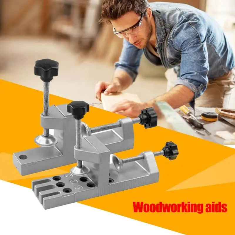 Carpentry Drilling Locator Woodworking Pocket Hole Jig Kit Drill Guide