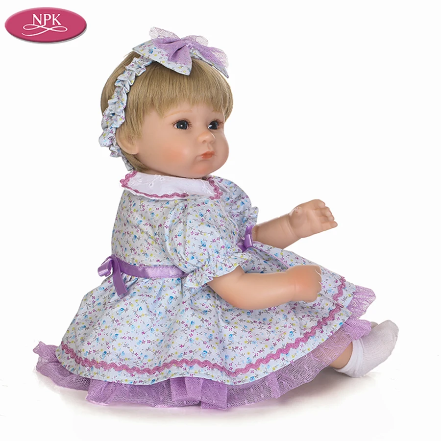 NPK 40CM Silicone Reborn Baby Doll Toys Lifelike Newborn Girl Baby Doll Soft Cloth Body Christmas Gift Bebe Reborn Brinquedos (7)