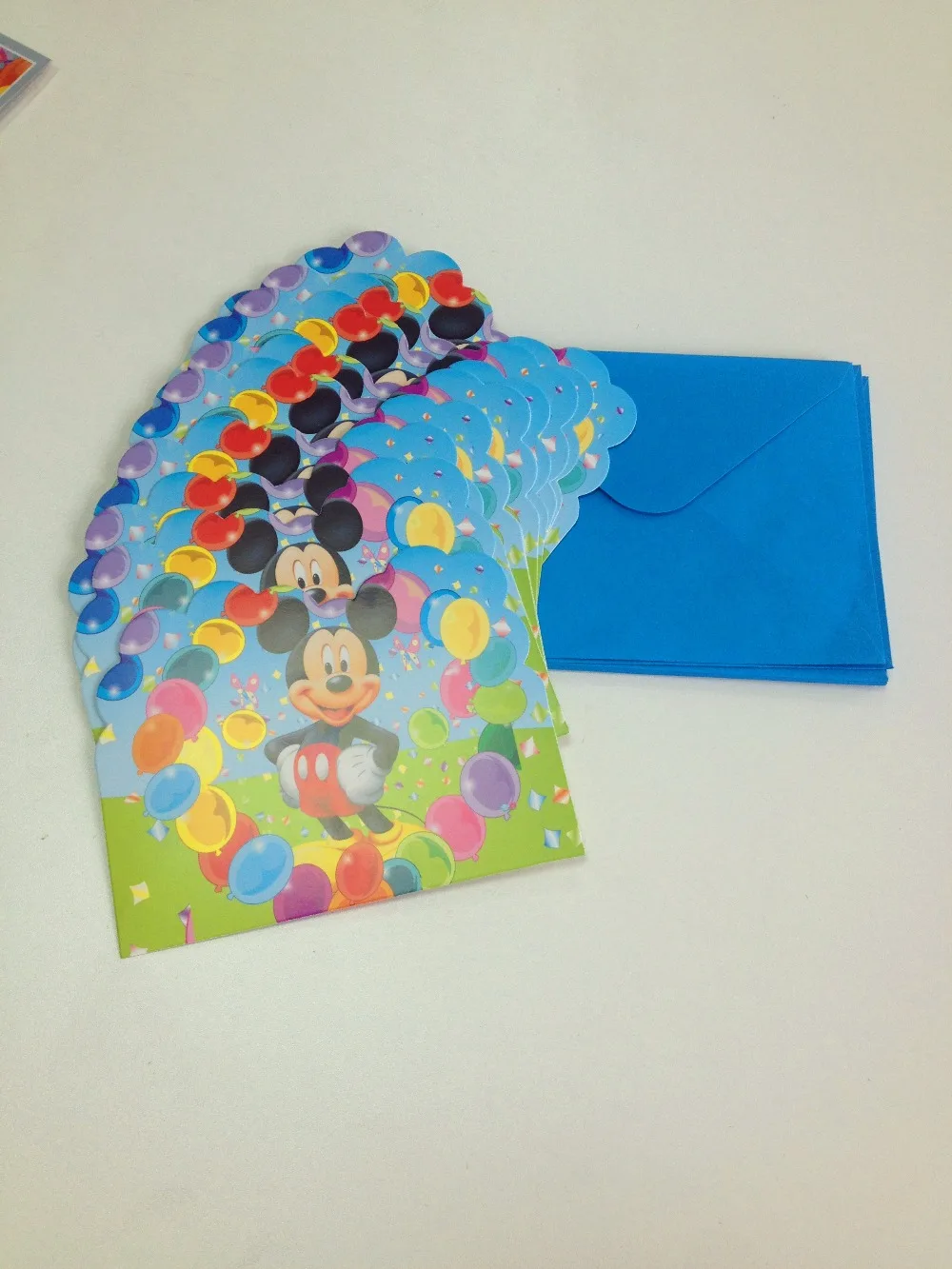  12pc/lot Mickey Mouse Party Supplies Invitation Card Children Birthday Party Supplies Decoratons Mi - 33004152578