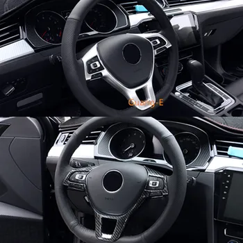 

Car interior decorate stick cover Steering wheel Kit Trim lamp frame panel for Volkswagen VW Sharan 2016 2017 2018 2019