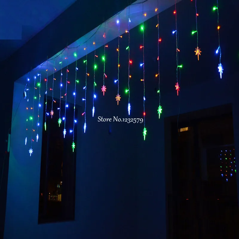 Us 12 74 25 Off 4m 100 Led String Fairy Lights 18pcs Polaris North Star Ice Bar Garland Curtain For Party Xmas Yard Decoration In Us 12 74 25 Off 4m 100 Led String Fairy Lights 18pcs Polaris North Star Ice Bar Garland Curtain For Party Xmas Yard Decoration In