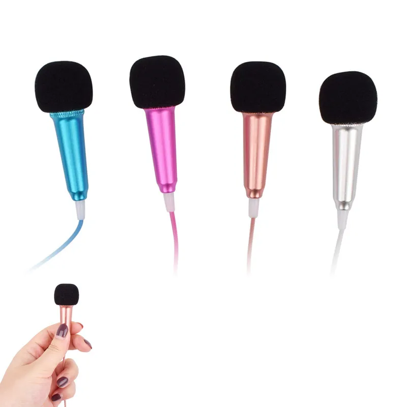 

For Smart Phone Mobile Phone Metal Mini 3.5mm Jack Professional Microphone Handheld Studio Speech Wired Mic Audio Microphone