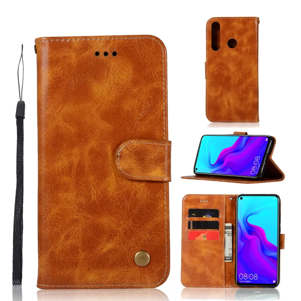 

Wallet Flip PU Leather Phone Case For Huawei Nova 4 Protective Shell Magnetic Card Holder Shell Cover Etui Bags Hoesje Funda