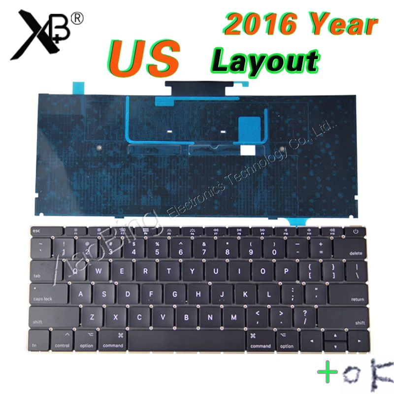 Ранняя 2016 2017 летняя новая клавиатура A1534 US для MacBook Retina 12 &quotA1534 USA с подсветкой MLHA2