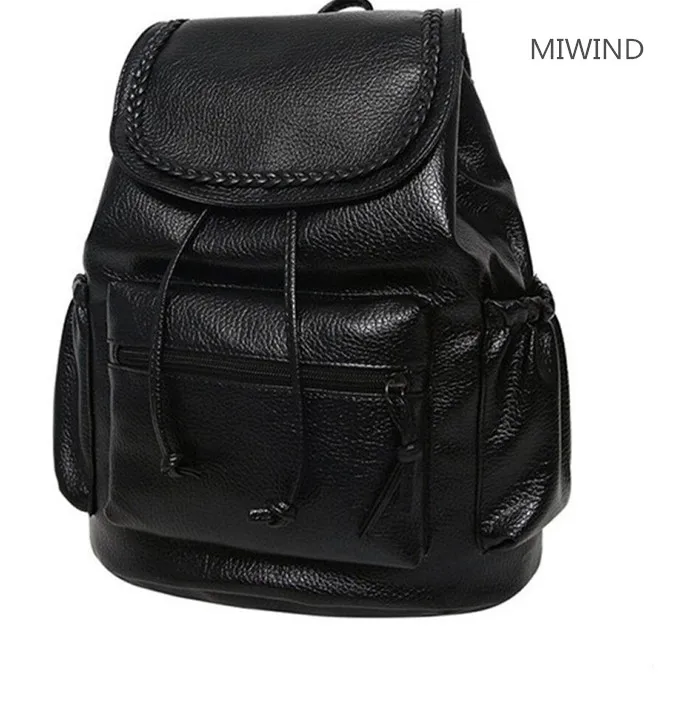 

2018042801 wholesale expression backpack canvas shoulder bag student big bag xiangli 2 color 70usd