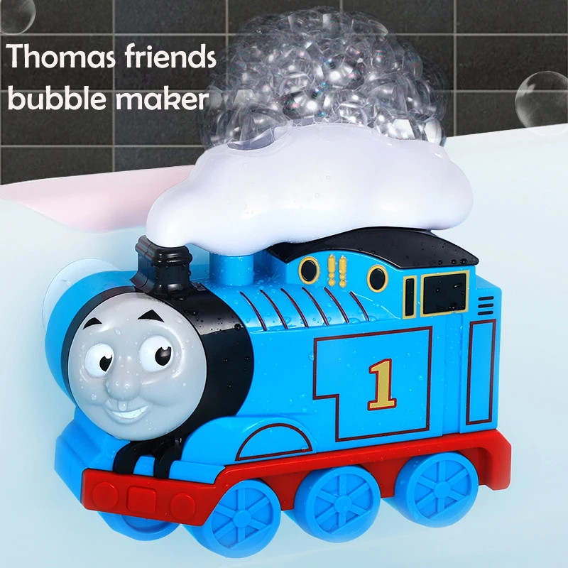 Машина для создания пузырьков Томас и его друзья, музыкальный светильник, электрическая машина для создания пузырьков, Детская ванна для купания, мыльная машина с водой