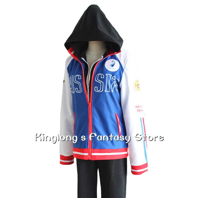 YURI!!!on ICE Cosplay Costumes Yuri Plisetsky Cosplay Sportswear Coat Jacket YURI!!!on ICE Cosplay Costumes Yuri Plisetsky Cosplay Sportswear Coat Jacket