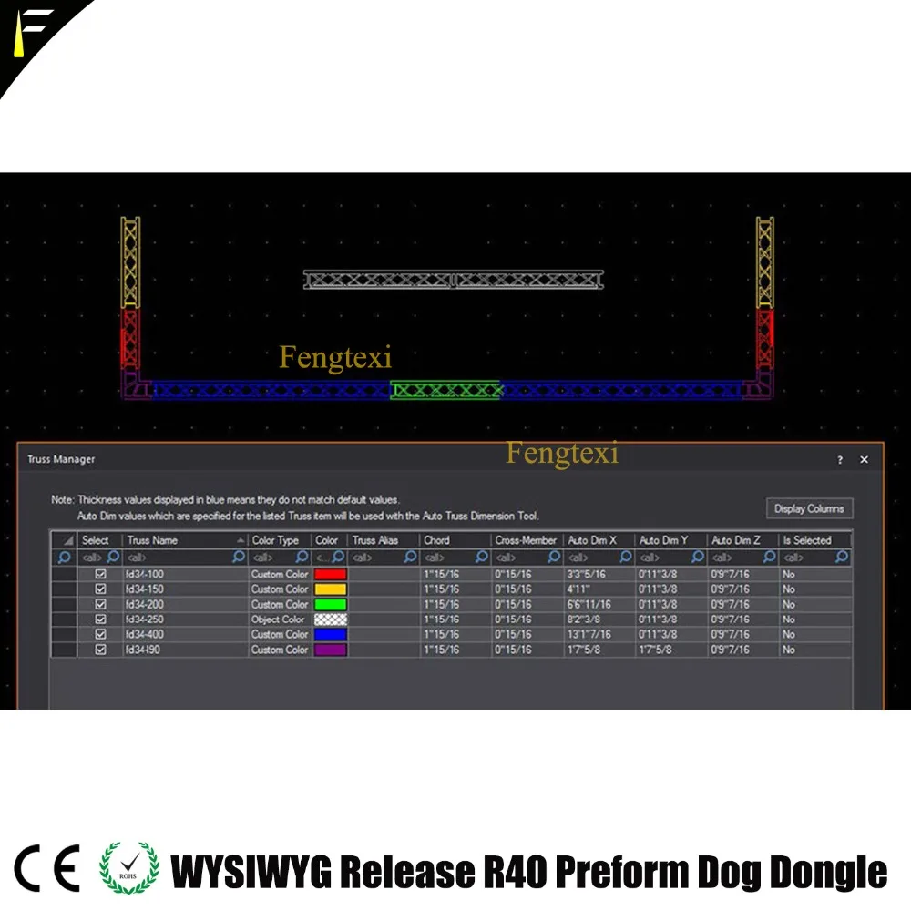 WYSIWYG R40 Dongle английская раскладка 40 собака Преформа шифрованный свет сцены театра