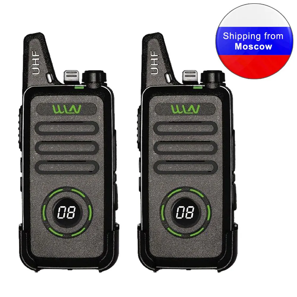 

2PCS New WLN KD-C1plus mini Walkie Talkie KD-C1 plus UHF 400-520MHz slim transceiver two way radio KD-C1 Upgraded