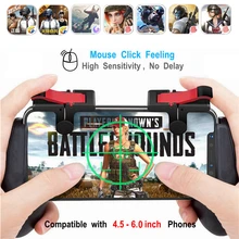 Free Fire PUBG Mobile L1R1 Triggers Gamepad for iPhone Android Phone PUGB Mobil Controller Game Pad L1 R1 Aim Key Button Trigger