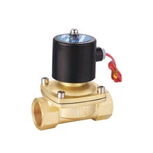 GOGO 2 Вт 2way 1/" Нормально закрытый 12 в 24 В AC110V 220 В 2W160-15 латунный электромагнитный клапан