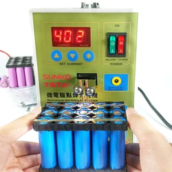 SUKKO – soudeur par points pour batterie à impulsion LED 787A + Machine à souder par points, Micro ordinateur 18650 avec lumière LED + pince de batterie 