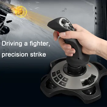 

Somatosensory game rocker handle game accessories Suitable For PC Computer Simulation Aircraft Game Controller Vibration712+