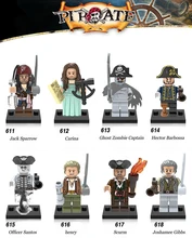 

New Buccaneer New Style Pirate Captain Film Model Building Blocks DIY Toys Compatible LegoINGlys With Weapons Action Figure Toys