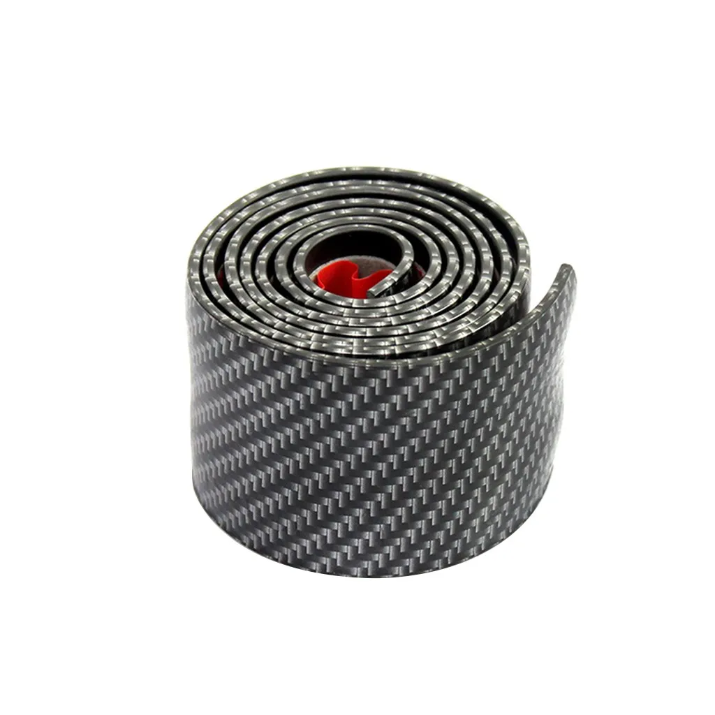 Gm бампер стикер украшение автомобиля Предотвращение столкновений анти-столкновения полоса Углерода Ребристый порог бар для общие двигатели - Цвет: B