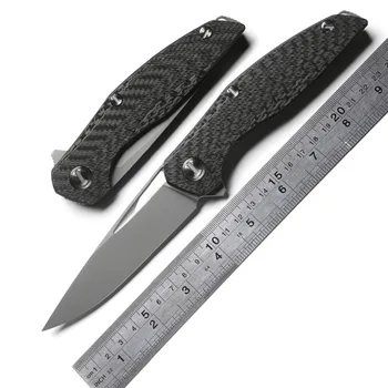 

DICORIA Flipper F111 S35VN blade tactical folding knife outdoor survival carbon fiber camping hunting pocket knives EDC tools